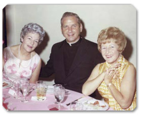 Virginia, Father Mike Weishaar, and Carol