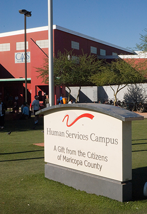 The Human Services Campus is home to 20 agencies serving Maricopa County’s homeless men and women.