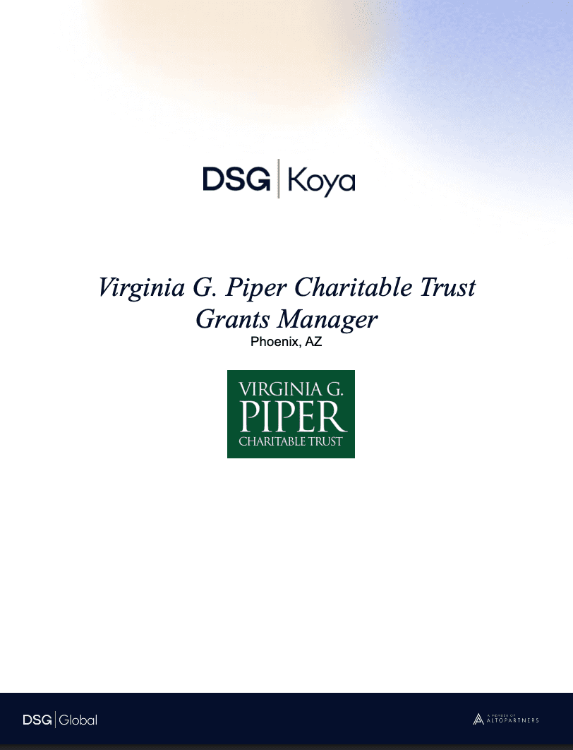 Piper Trust Grants Management Position