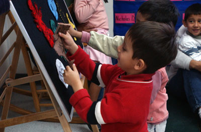 Photo of child painting