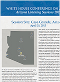 White House Conference on Aging: Arizona Listening Session—Casa Grande, Arizona 2015