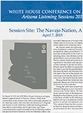 White House Conference on Aging: Arizona Listening Session—The Navajo Nation, Arizona 2015