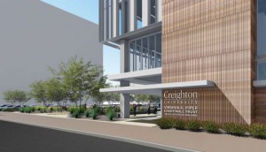 An artist's rendering shows the planned Creighton University Virginia G. Piper Charitable Trust Health Sciences Building, which is set to be built in Phoenix on the old Park Central Mall property in Phoenix.